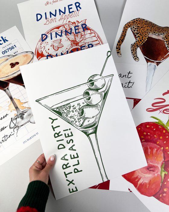 Minimalistische prints met vintage flair