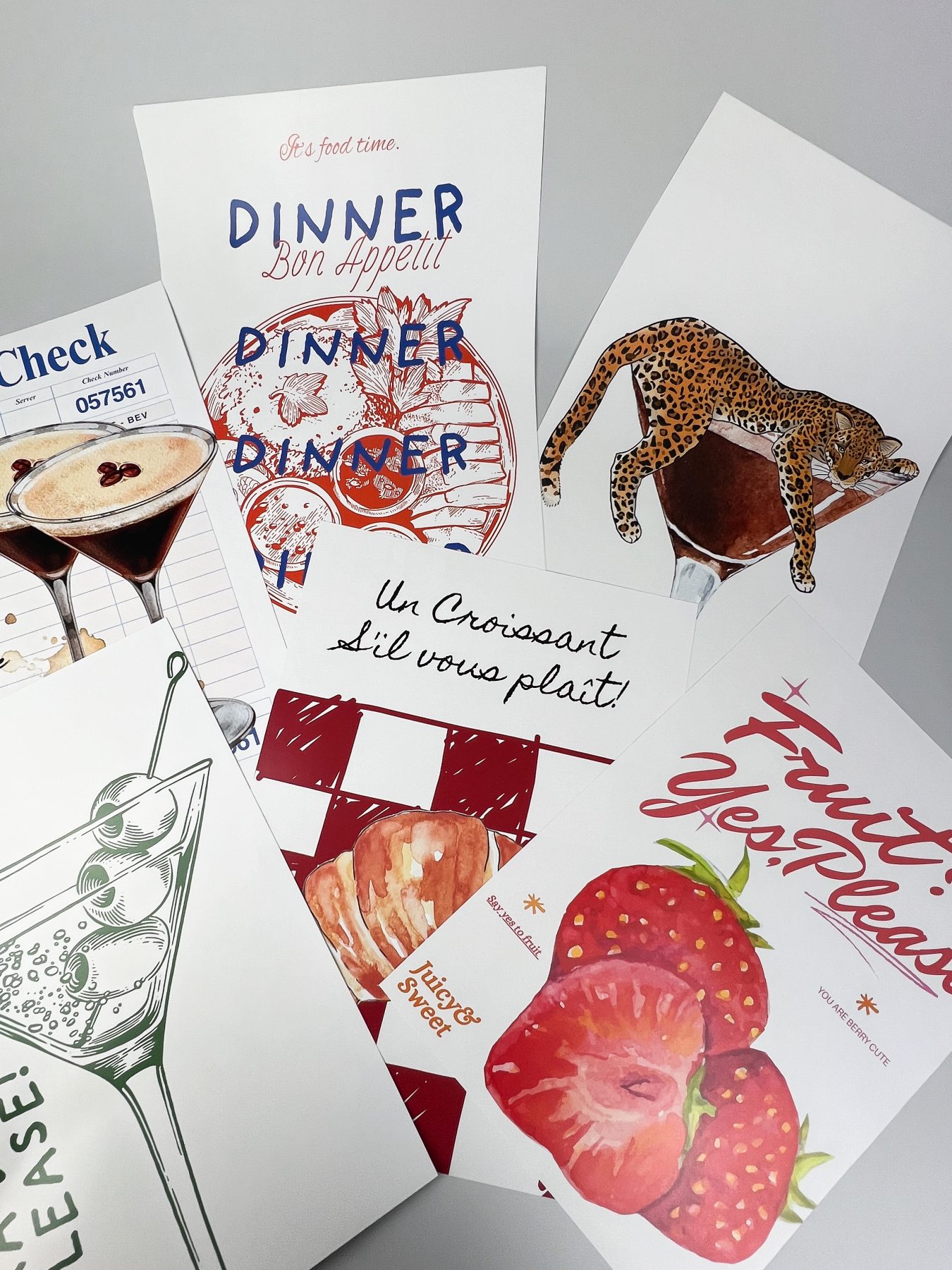 Minimalistische prints met vintage flair